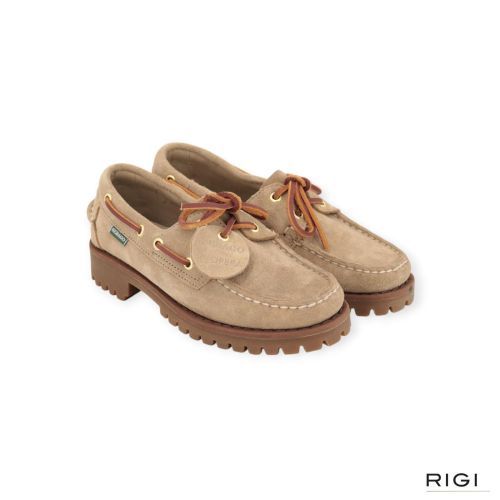 Sebago Campsides Ranger Artisan OX voor dames in zand suède. Sebago Campsides Ranger Artisan OX voor dames in zand suède.