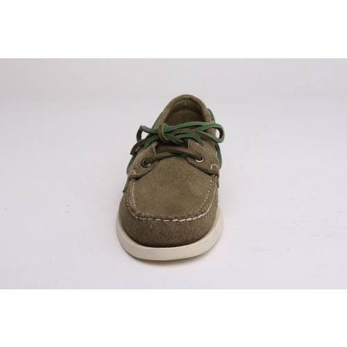 Sebago Dockside heren bootschoen groen.