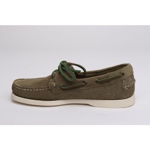 Sebago Dockside heren bootschoen groen.