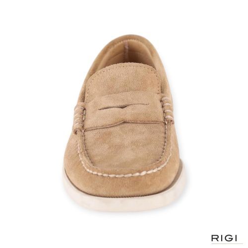 Sebago Dockside heren bootschoen mocassin beige.