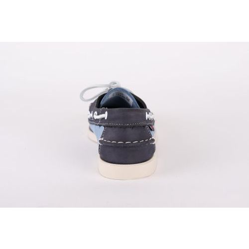 Sebago Docksides heren boot schoen nubuk jeans / blauw 7111PSWA4W