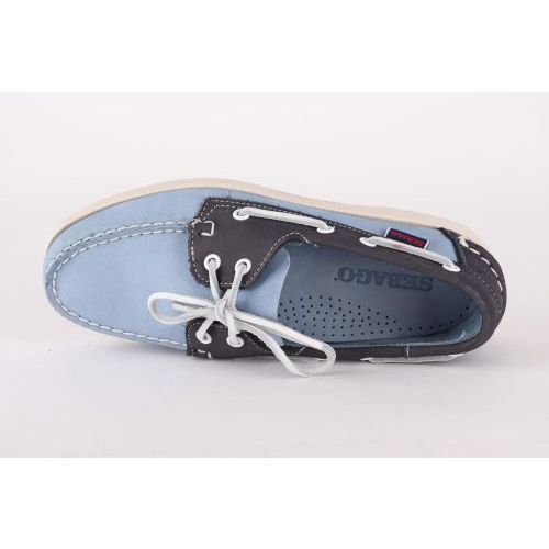 Sebago Docksides heren boot schoen nubuk jeans / blauw 7111PSWA4W