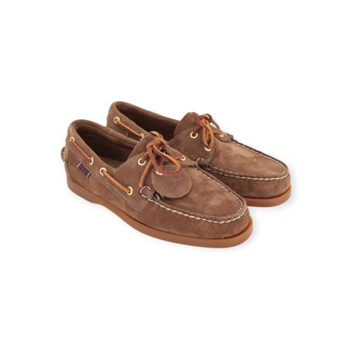 Sebago Docksides Portland Artisan Opera heren bootschoen in bruin suede.