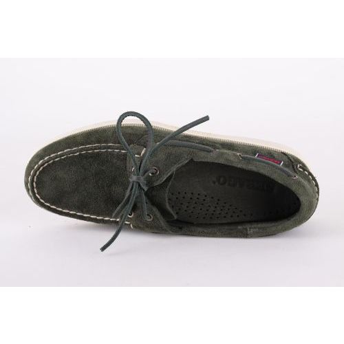 Sebago Docksides heren boot schoen suede groen 7111PTWLP8