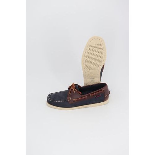 Sebago - Docksides Bootschoen Blauw heren (Portland Nubuck Waxy 78123HWAG2 - Portland Nubuck Waxy 78123HWAG) - Rigi