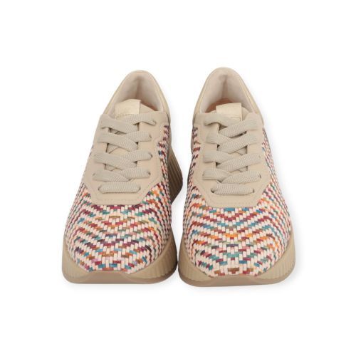 Softwaves Aurora dames sneaker in het multi kleur geweven leer.