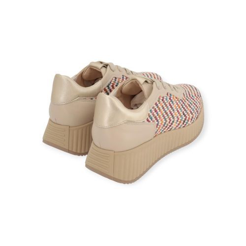 Softwaves Aurora dames sneaker in het multi kleur geweven leer.