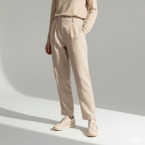 Softwaves Dakota dames sneaker in beige leer. Softwaves Dakota dames sneaker in beige leer.