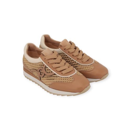 Softwaves Dakota dames sneaker in cognac leer. Softwaves Dakota dames sneaker in cognac leer.