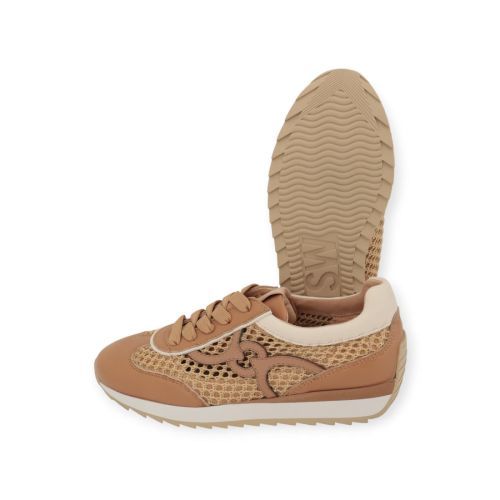 Softwaves Dakota dames sneaker in cognac leer. Softwaves Dakota dames sneaker in cognac leer.