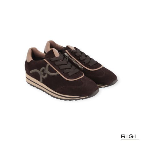 Softwaves Drive Dory sneaker in bruin suède voor dames. Softwaves Drive Dory sneaker in bruin suède voor dames.
