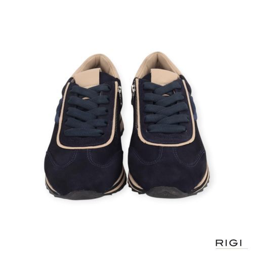 Softwaves Drive Dory sneaker in blauw suède voor dames. 