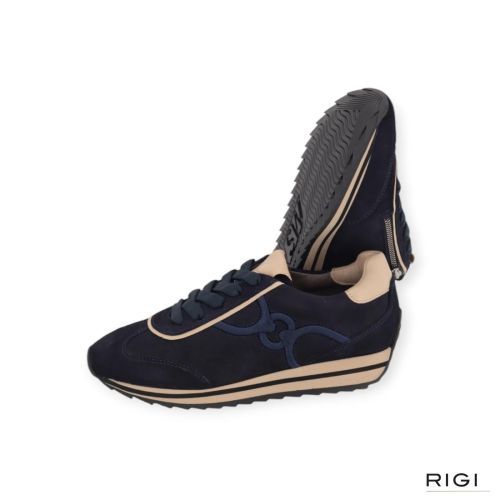 Softwaves Drive Dory sneaker in blauw suède voor dames. 