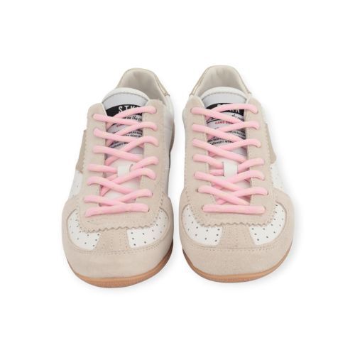 Stkn Stokton sneaker Curry D-06 voor dames in wit met goud. Stkn Stokton sneaker Curry D-06 voor dames in wit met goud.