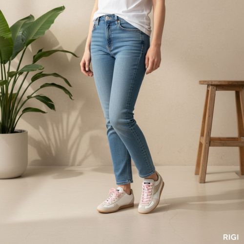 Stkn Stokton sneaker Curry D-06 voor dames in wit met goud. 