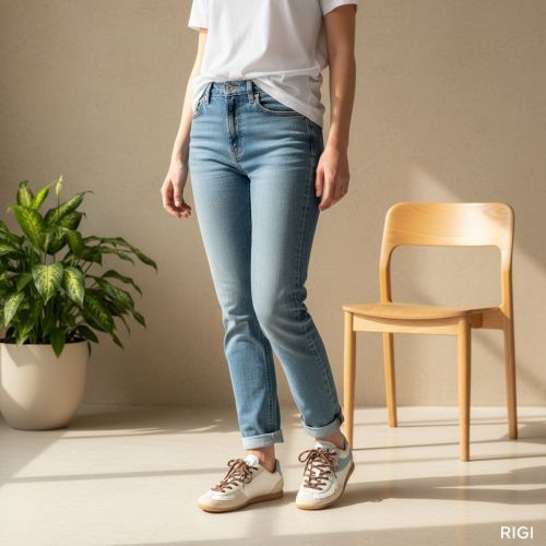 Stkn Stokton sneaker Curry D-07 voor dames in wit met lichtblauw. 