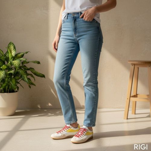 Stkn Stokton sneaker Curry D-08 voor dames in wit met geel. 