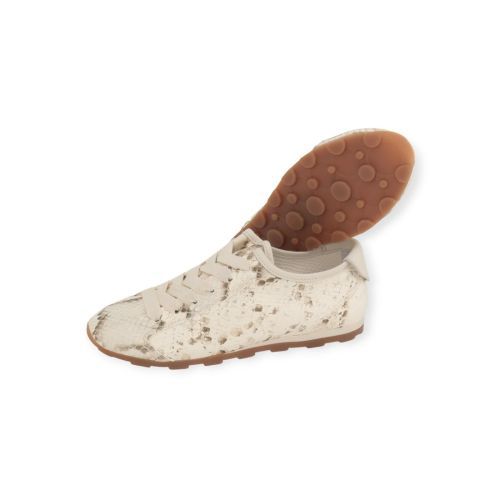 Stokton Hope D09 sneaker voor dames in offwit crocco leer.