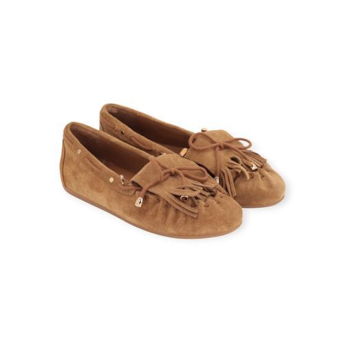 Stokton Miso D02P mocassin in cognac suède voor dames. 
