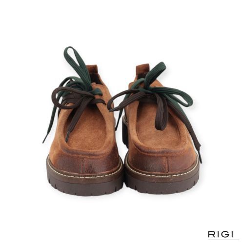 Stokton Rebel-002 veterschoen in cognac suède voor dames. 