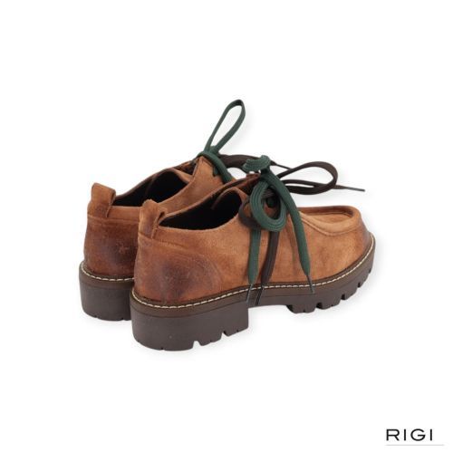 Stokton Rebel-002 veterschoen in cognac suède voor dames. 