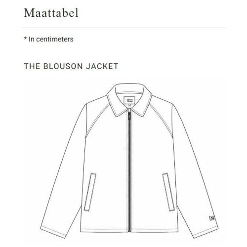 Mercer The Mercer Blouson Jacket, jas voor dames en heren, unisex in blauw kleur. Mercer The Mercer Blouson Jacket, jas voor dames en heren, unisex in blauw kleur.