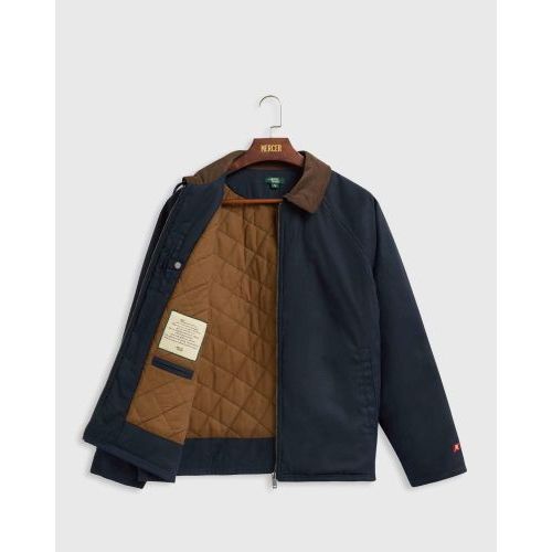 Mercer The Mercer Blouson Jacket, jas voor dames en heren, unisex in blauw kleur. Mercer The Mercer Blouson Jacket, jas voor dames en heren, unisex in blauw kleur.