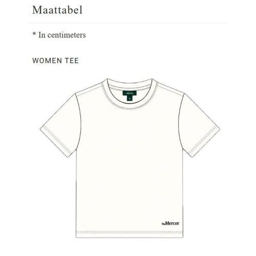 Mercer The Mercer Classic Tee T-shirt in bordeaux voor dames. Mercer The Mercer Classic Tee T-shirt in bordeaux voor dames.