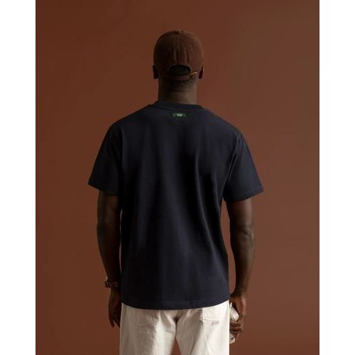 Mercer The Mercer Flag Tee T-shirt in blauw voor dames en heren. 