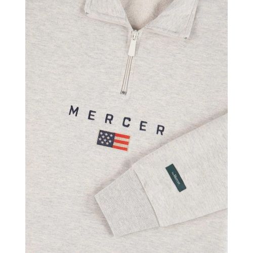 Mercer Sweater - Trui Grijs unisex (The Mercer Quarter Zip MEAP261013 - The Mercer Quarter Zip MEAP261) - Rigi
