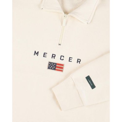 Mercer Sweater - Trui Off wit unisex (The Mercer Quarter Zip MEAP261013 - The Mercer Quarter Zip MEAP261) - Rigi