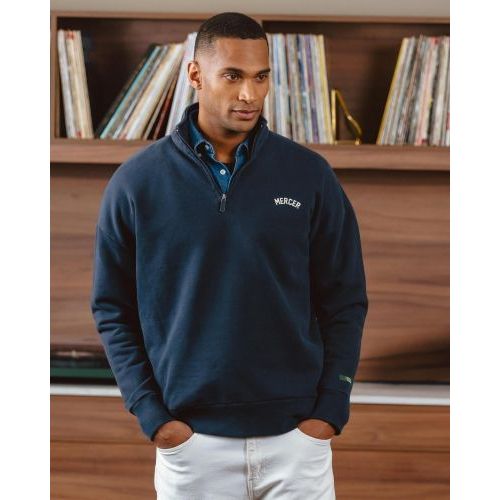 Mercer Sweater - Trui Blauw unisex (The Mercer Quarter Zip (MEAP263008) - The Mercer Quarter Zip (MEAP26) - Rigi Mercer Sweater - Trui Blauw unisex (The Mercer Quarter Zip (MEAP263008) - The Mercer Quarter Zip (MEAP26) - Rigi