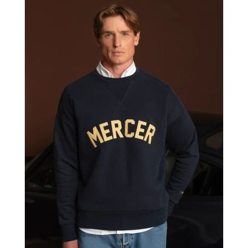 Mercer The Mercer Signature Sweat sweater, trui voor dames en heren in blauw. 