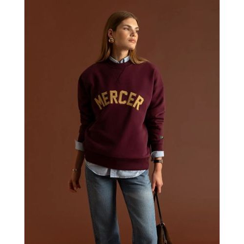 Mercer The Mercer Signature Sweat sweater, trui voor dames en heren in bordeaux. Mercer The Mercer Signature Sweat sweater, trui voor dames en heren in bordeaux.
