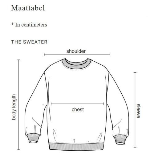 Mercer The Mercer Signature Sweat sweater, trui voor dames en heren in zand. 