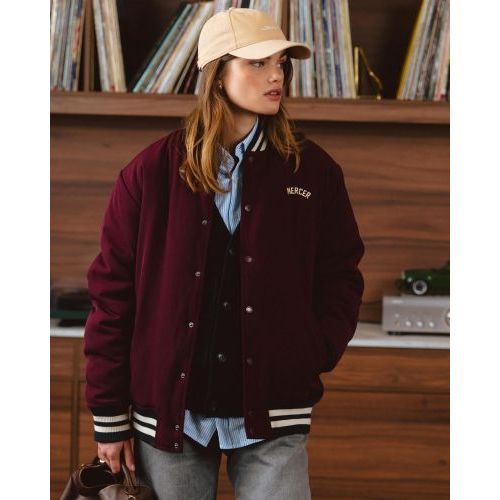 Mercer Jas Bordeaux unisex (The Mercer Varsity Jacket (MEAP263025) - The Mercer Varsity Jacket (MEA) - Rigi Mercer Jas Bordeaux unisex (The Mercer Varsity Jacket (MEAP263025) - The Mercer Varsity Jacket (MEA) - Rigi
