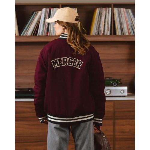 Mercer Jas Bordeaux unisex (The Mercer Varsity Jacket (MEAP263025) - The Mercer Varsity Jacket (MEA) - Rigi Mercer Jas Bordeaux unisex (The Mercer Varsity Jacket (MEAP263025) - The Mercer Varsity Jacket (MEA) - Rigi