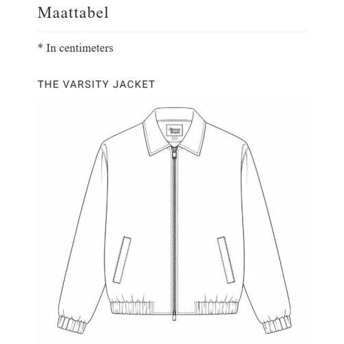 Mercer The Mercer Varsity Jacket, jas voor dames en heren unisex in bordeaux. Mercer The Mercer Varsity Jacket, jas voor dames en heren unisex in bordeaux.