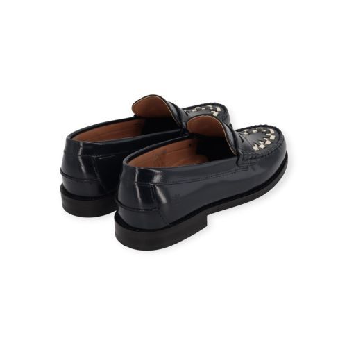 Toc Playboy the Sofia mocassin in blauw leer. Toc Playboy the Sofia mocassin in blauw leer.