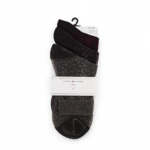 Tommy Hilfiger Sokken Zwart dames (SHORT SOCK 3P GIFTING 701236463001 - SHORT SOCK 3P GIFTING 70123646) - Rigi