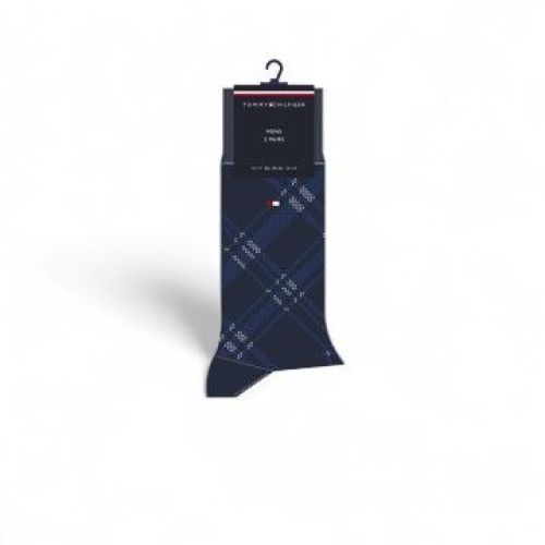 Tommy Hilfiger Sokken Blauw heren (SOCK 2P CHECK 701236310002 - SOCK 2P CHECK 701236310002) - Rigi