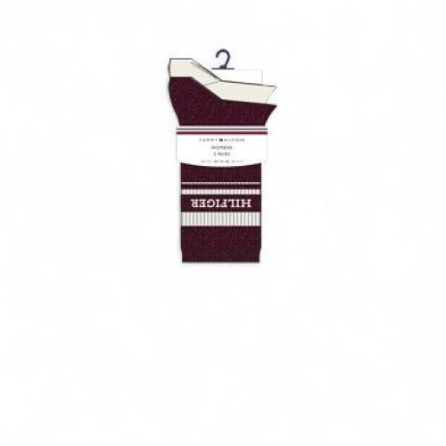 Tommy Hilfiger Sokken Bordeaux dames (SOCK 2P HILFIGER 701236457003 - SOCK 2P HILFIGER 701236457003) - Rigi