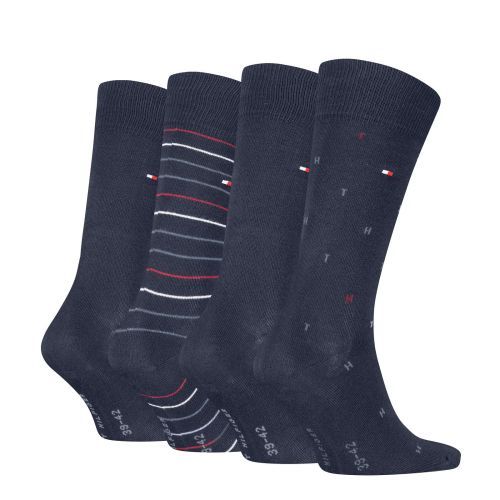 Tommy Hilfiger Sokken Blauw heren (SOCK 4P Tin Giftbox  - SOCK 4P Tin Giftbox ) - Rigi