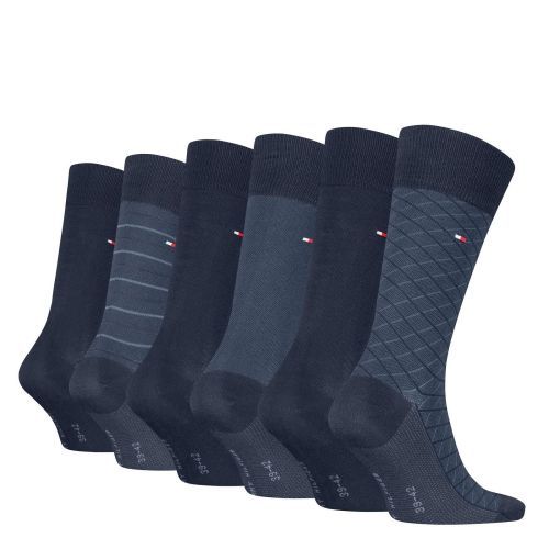 Tommy Hilfiger Sokken Blauw heren (SOCK 6P Tin Giftbox Birdey - SOCK 6P Tin Giftbox Birdey) - Rigi