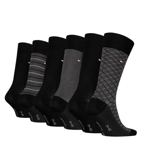 Tommy Hilfiger Sokken Zwart heren (SOCK 6P Tin Giftbox Birdey - SOCK 6P Tin Giftbox Birdey) - Rigi