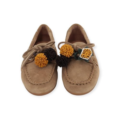 Toral Nahua Charms mocassin in cognac voor dames.