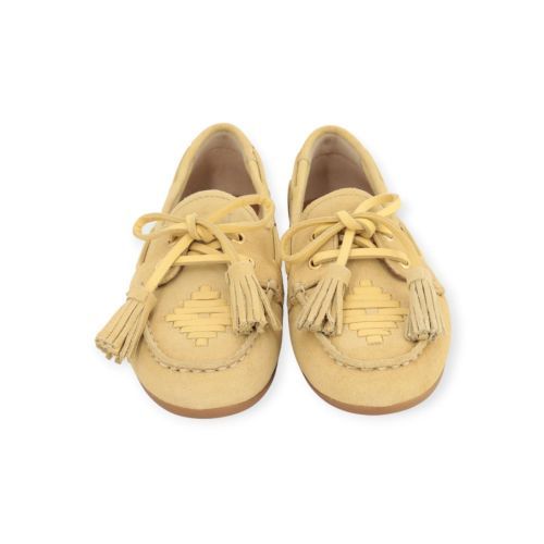 Toral Shima Gold mocassin in licht geel voor dames, bootschoen look. 
