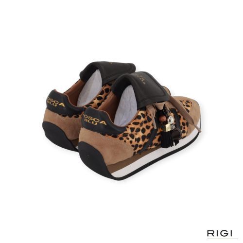 Meta tekst: Tosca Blu sneaker Eclipse in leopard pony met zwart leer met cognac suède voor dames. Meta tekst: Tosca Blu sneaker Eclipse in leopard pony met zwart leer met cognac suède voor dames.
