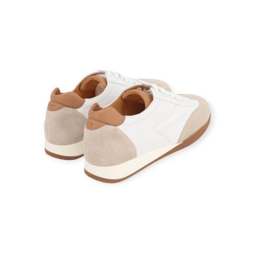 Truman’s 4190 sneaker voor dames in wit met beige suède. Truman’s 4190 sneaker voor dames in wit met beige suède.