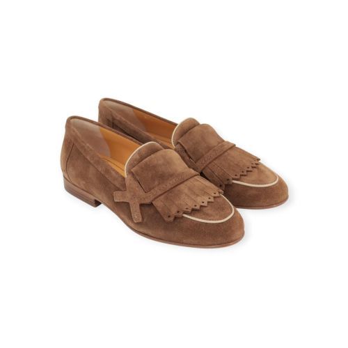 Truman’s 4205 mocassin voor dames in cognac suède.